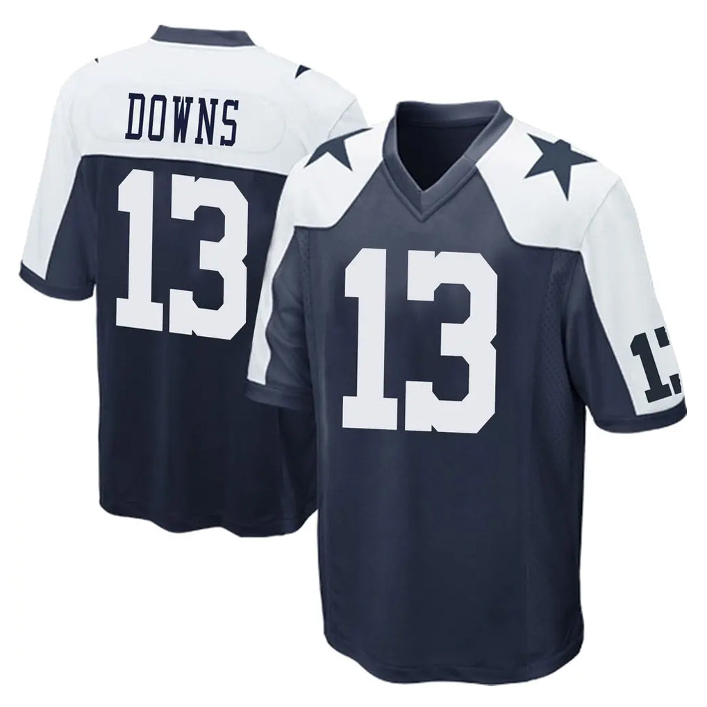 My Store D.Cowboys #13 Caleb Downs Player Navy-White Alternate Home Game Stitched Jerseys