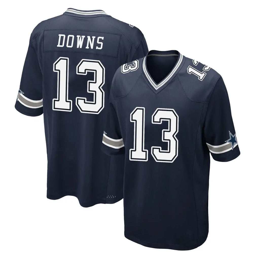 My Store D.Cowboys #13 Caleb Downs Player Navy Home Game Stitched Jerseys