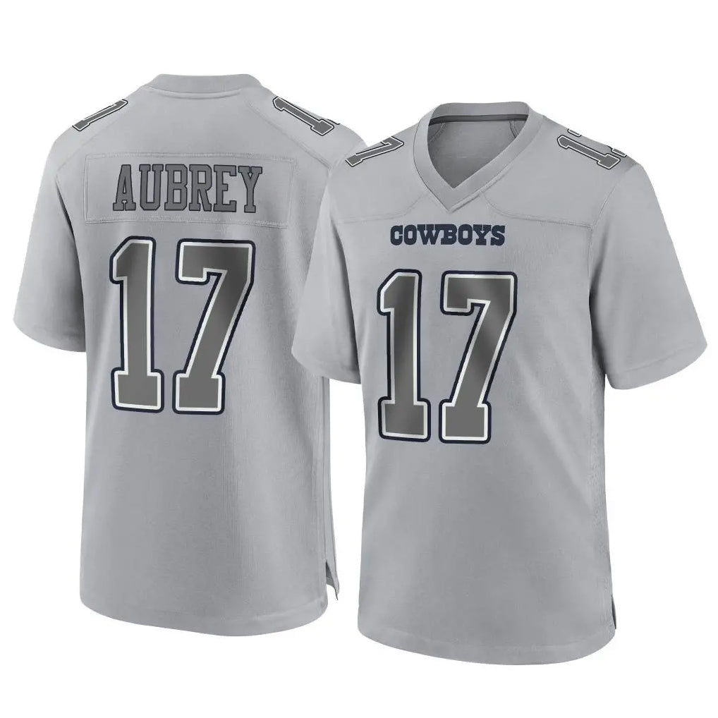 My Store D.Cowboys #17 Brandon Aubrey Player Gray Atmosphere Fashion Home Game Stitched Jerseys