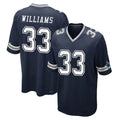 My Store D.Cowboys #33 Javonte Williams Player Navy Home Game Stitched Jerseys