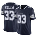 My Store D.Cowboys #33 Javonte Williams Player Navy Limited Vapor F.U.S.E. Home Game Stitched Jerseys