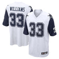 My Store D.Cowboys #33 Javonte Williams Player White-Navy Home Game Stitched Jerseys
