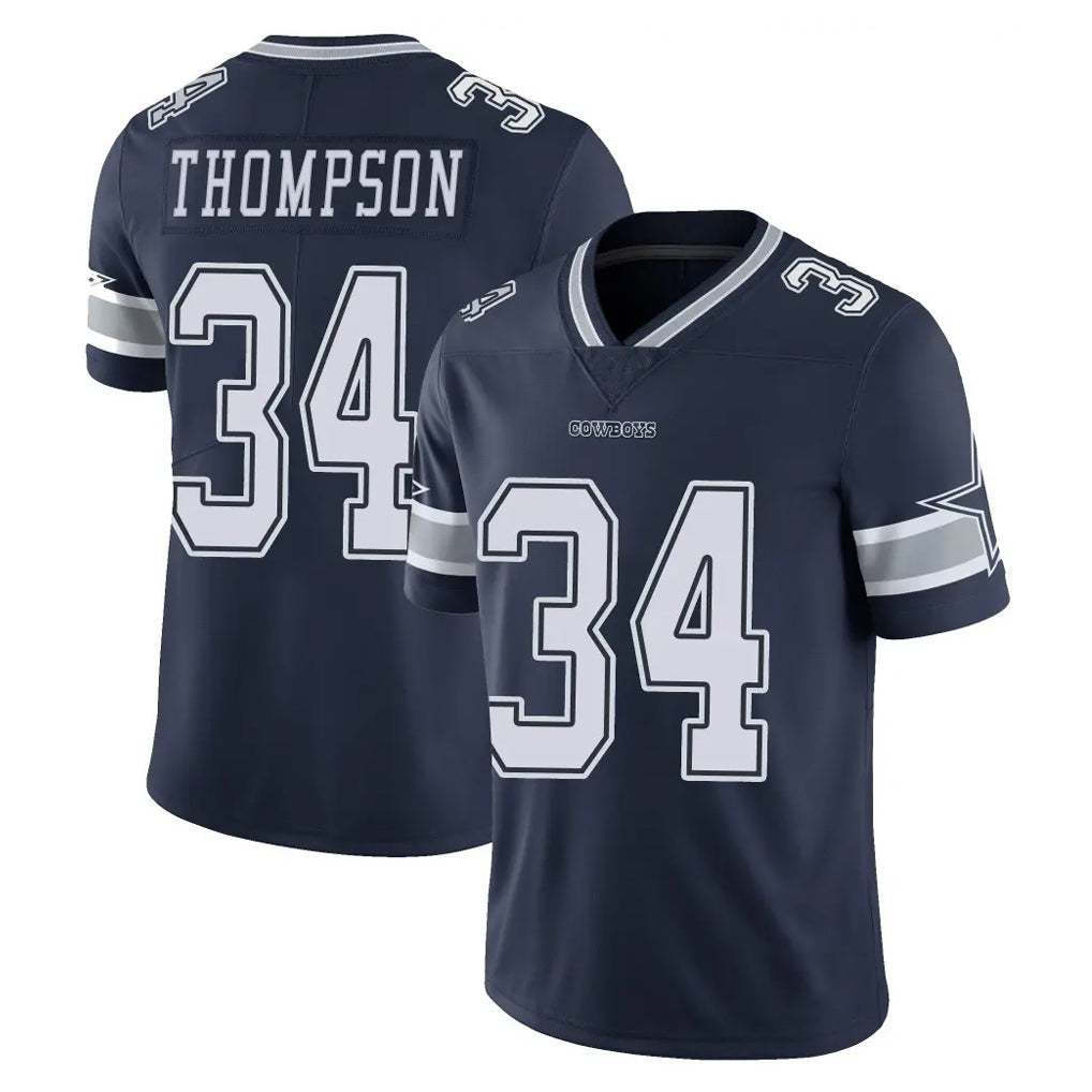 My Store D.Cowboys #34 Jalen Thompson Player Navy Vapor Untouchable Limited Home Game Stitched Jerseys