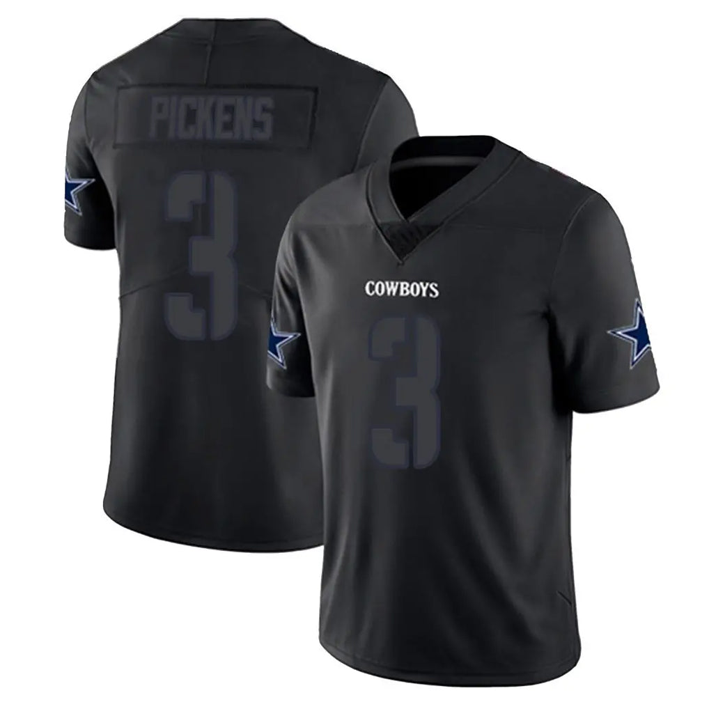 My Store D.Cowboys #3 George Pickens Player Black Impact Limited Home Game Stitched Jerseys
