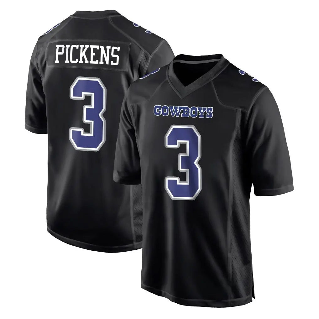 My Store D.Cowboys #3 George Pickens Player Carbon Black Fashion Home Game Stitched Jerseys
