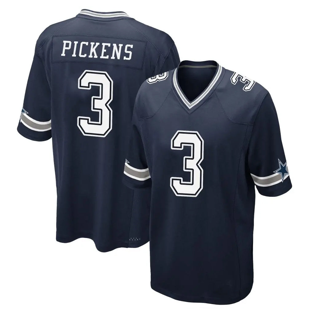 My Store D.Cowboys #3 George Pickens Player Navy Home Game Stitched Jerseys