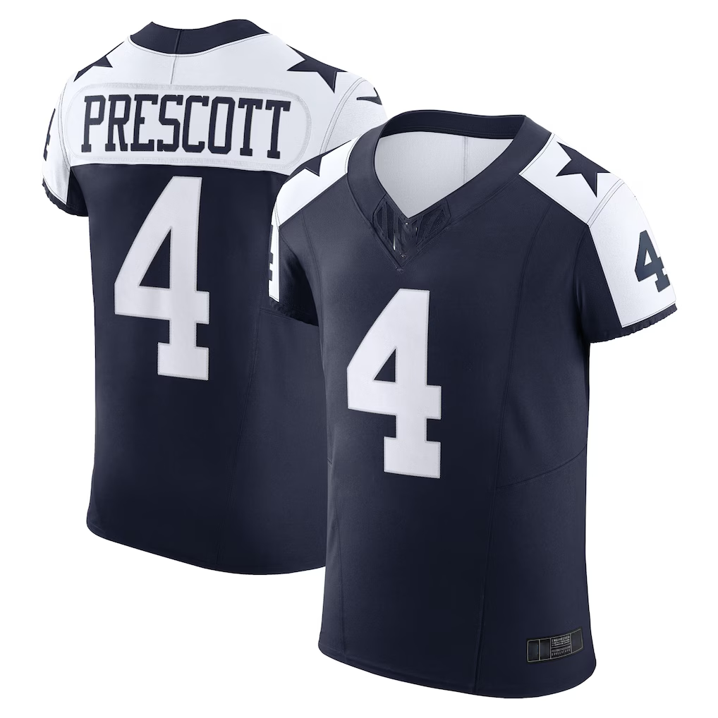 My Store D.Cowboys #4 Dak Prescott Navy Alternate Vapor F.U.S.E. Elite Stitched Jerseys