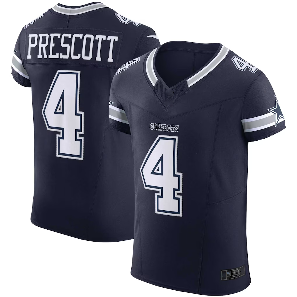 My Store D.Cowboys #4 Dak Prescott Navy Team Vapor F.U.S.E. Elite  Stitched Jerseys
