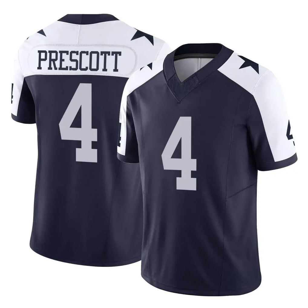 My Store D.Cowboys #4 Dak Prescott Player Navy-White Limited Alternate Vapor F.U.S.E. Home Game Stitched Jerseys