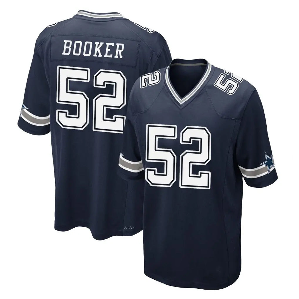 My Store D.Cowboys #52 Tyler Booker Player Navy Home Game Stitched Jerseys
