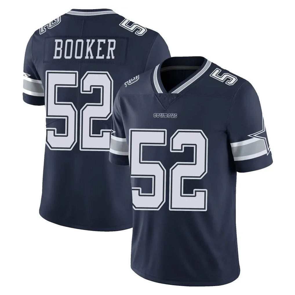 My Store D.Cowboys #52 Tyler Booker Player Navy Vapor Untouchable Limited Home Game Stitched Jerseys