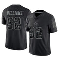 My Store D.Cowboys #92 Quinnen Williams Player Black Limited Reflective Home Game Stitched Jerseys