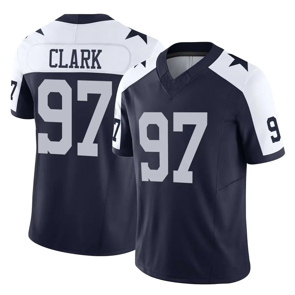 My Store D.Cowboys #97 Kenny Clark Player Navy-White Limited Alternate Vapor F.U.S.E. Home Game Stitched Jerseys