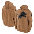 My Store D.Lions Brown Salute to Service Hoodies Limited Game Blank Player Stitched Jerseys