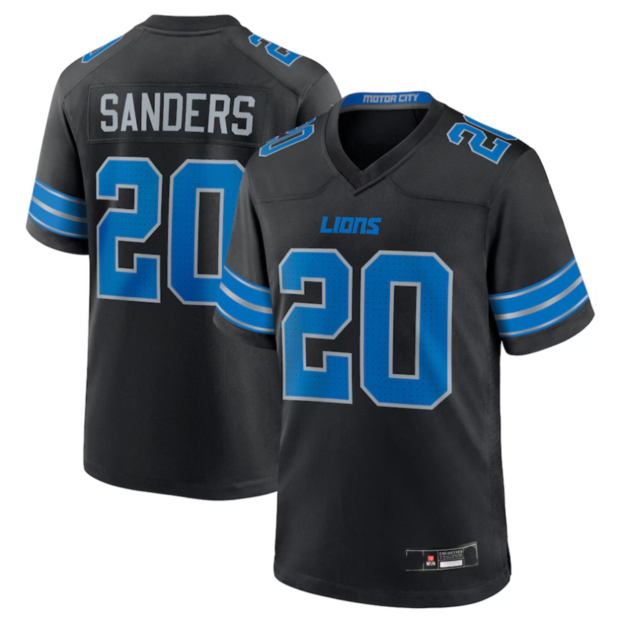 My Store D.Lions #20 Barry Sanders Black 2nd Alternate Vapor F.U.S.E. Limited Stitched Jerseys