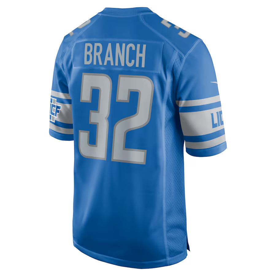 My Store D.Lions #32 Brian Branch Player Blue Replica Game Stitched Jerseys