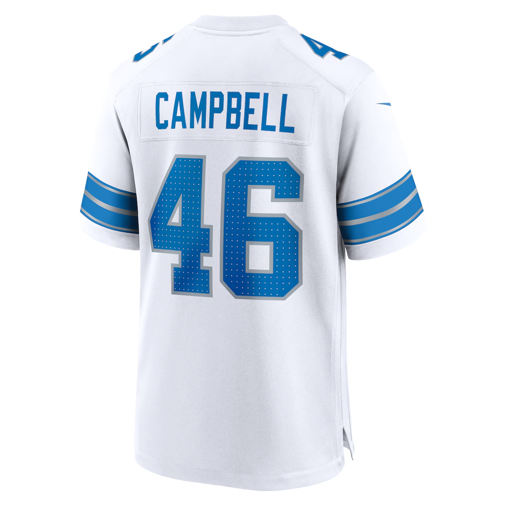 My Store D.Lions #46 Jack Campbell White White Game Stitched Jerseys