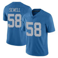 My Store D.Lions #58 Penei Sewell Player Blue Limited Throwback Vapor Untouchable Stitched Jerseys