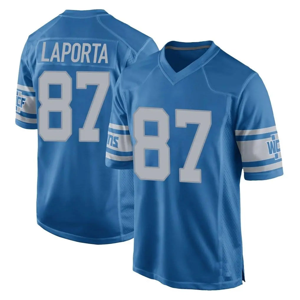 My Store D.Lions #87 Sam LaPorta Player Blue Vapor Untouchable Throwback Game Stitched Jerseys