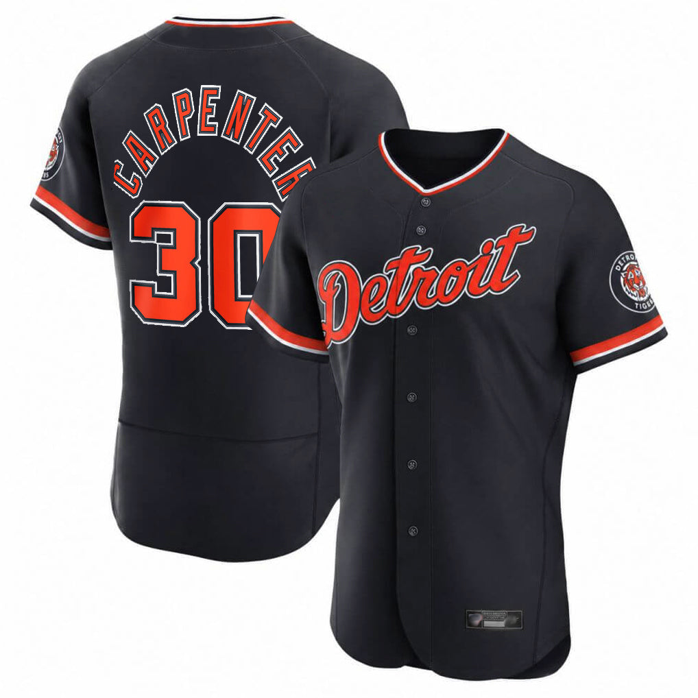 My Store  D.Tigers #30 Kerry Carpenter Player Navy Limited Elite Home Game Stitched Jerseys