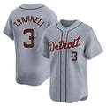 My Store D.Tigers #3 Alan Trammell Player Gray Home Limited Stitched Jerseys