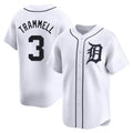 My Store D.Tigers #3 Alan Trammell Player White Home Limited Stitched Jerseys