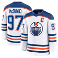 My Store E.Oilers #97 Connor McDavid White Away Premium Jerseys