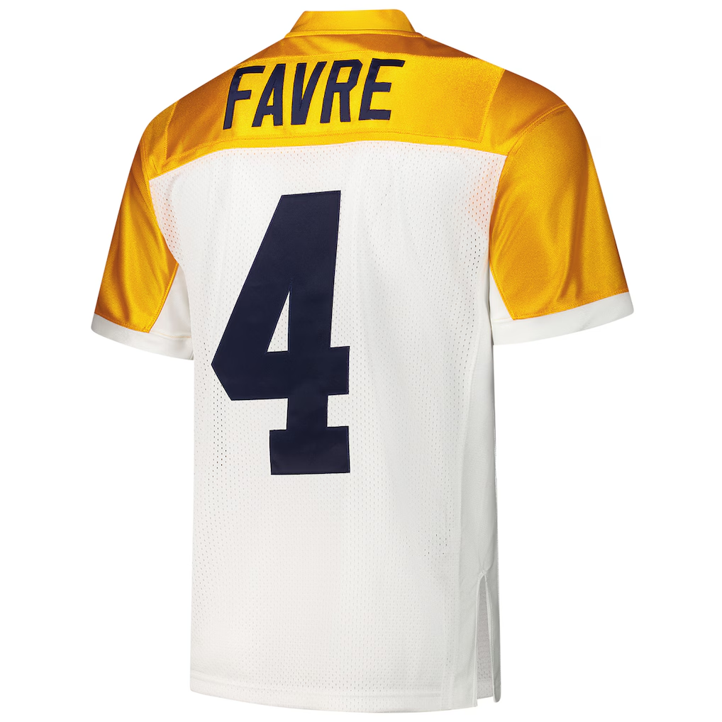 My Store G.Bay Packers 1994 #4 Brett Favre Mitchell & Ness White Authentic Throwback Retired Player Puhic Stitched Jerseys