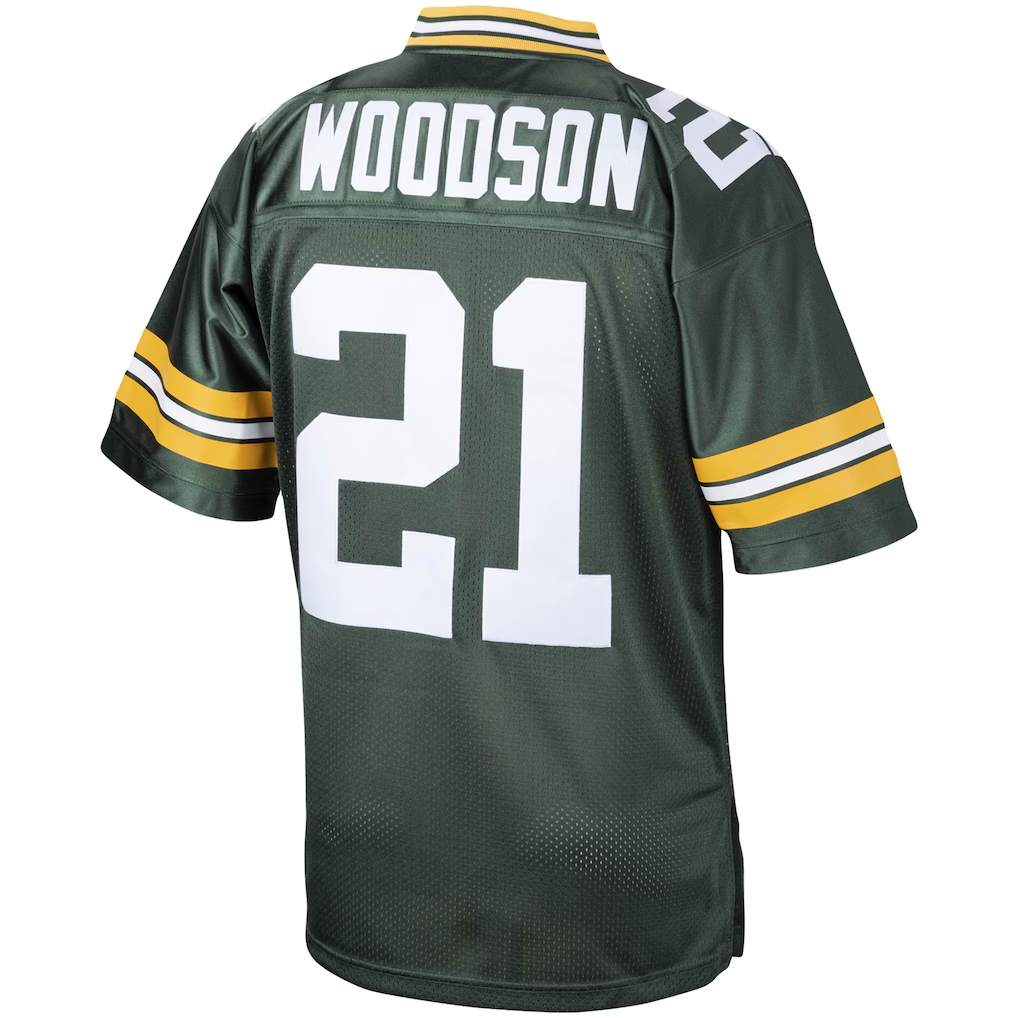 My Store G.Bay Packers 2010 #21 Charles Woodson Mitchell & Ness Green Authentic Throwback Retired Player Puhic Stitched Jerseys