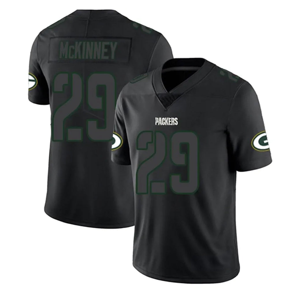 My Store GB.Packers #29 Xavier McKinney Player Black Impact Limited Home Game Stitched Jerseys