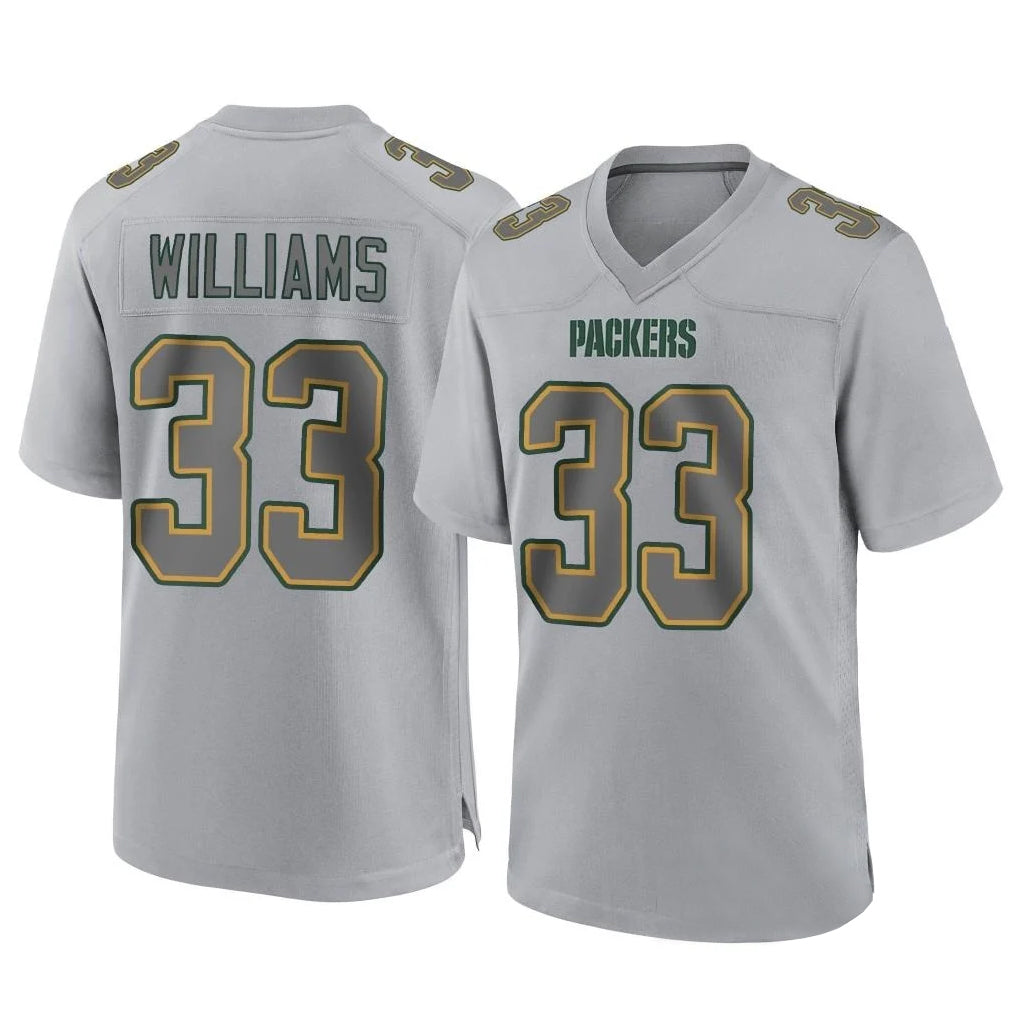 My Store GB.Packers #33 Evan Williams Player Gray Atmosphere Fashion Home Game Stitched Jerseys