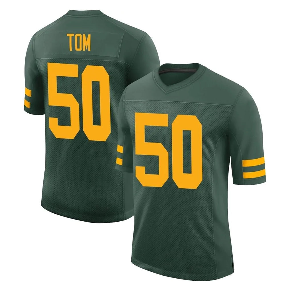 My Store GB.Packers #50 Zach Tom Player Green Alternate Vapor Home Game Stitched Jerseys