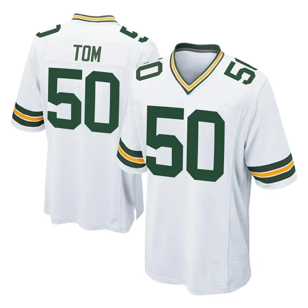 My Store GB.Packers #50 Zach Tom Player White Home Game Stitched Jerseys