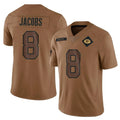 My Store GB.Packers #8 Josh Jacobs Player Brown Salute To Service Limited Stitched Jerseys