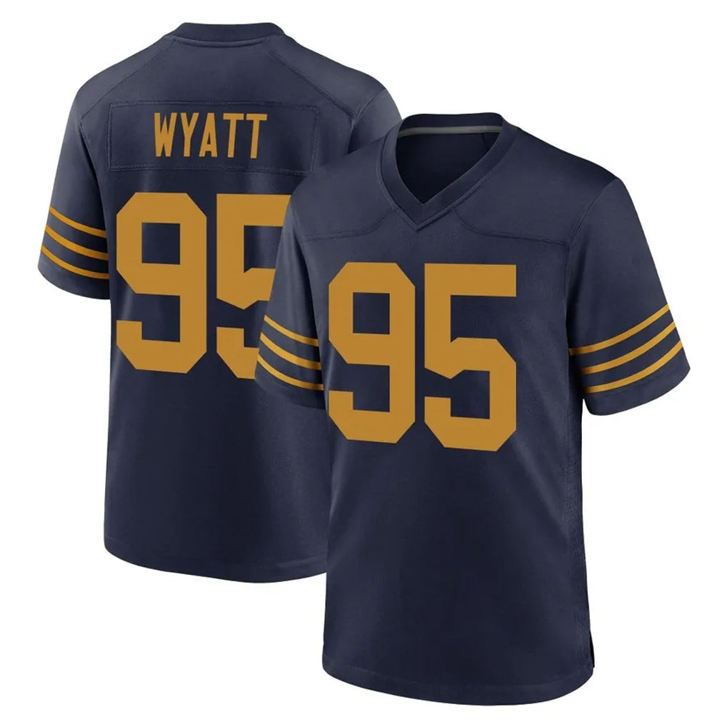 My Store GB.Packers #95 Devonte Wyatt Player Navy The 1923 Classic Home Game Stitched Jerseys