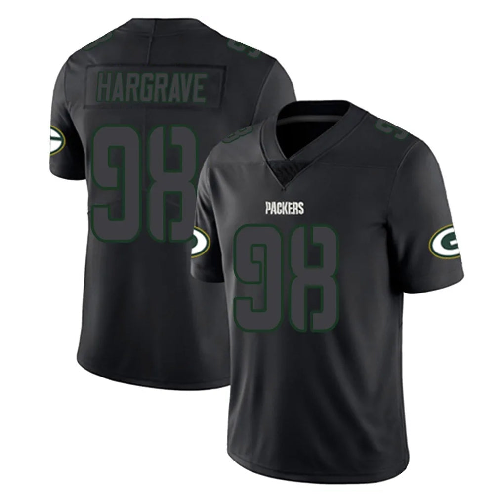My Store GB.Packers #98 Javon Hargrave Player Black Impact Limited Home Game Stitched Jerseys
