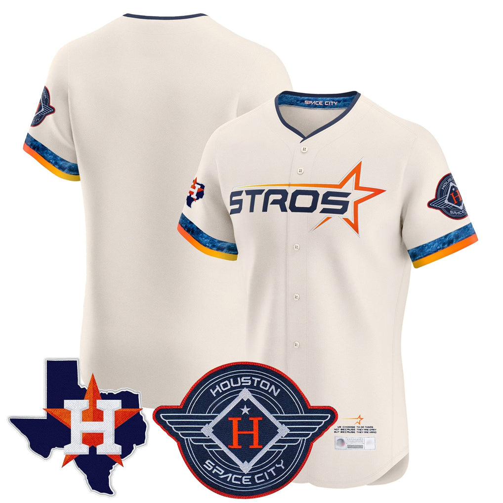 My Store H.Astros Cream City Connect Texas Patch Vapor Premier Blank Player Limited Elite Home Stitched Jerseys