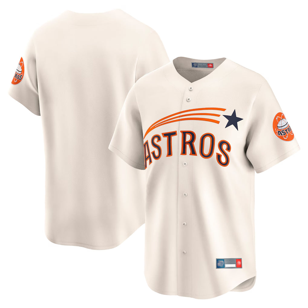 My Store H.Astros Cream Throwback Cooperstown Collection Limited Blank Player Stitched Jerseys