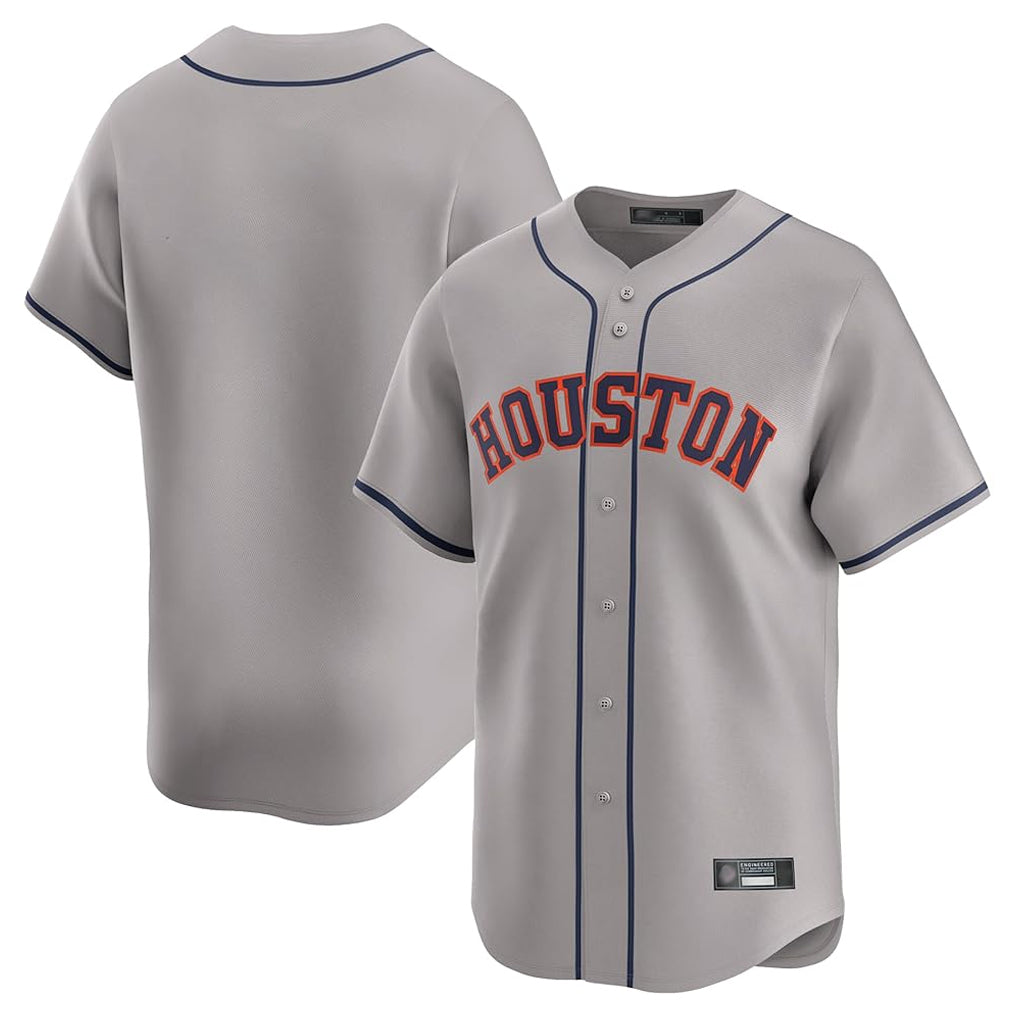 My Store H.Astros Gray Home Limited Blank Player Stitched Jerseys