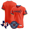 My Store H.Astros Orange City Connect Texas Patch Vapor Premier Blank Player Limited Elite Home Stitched Jerseys