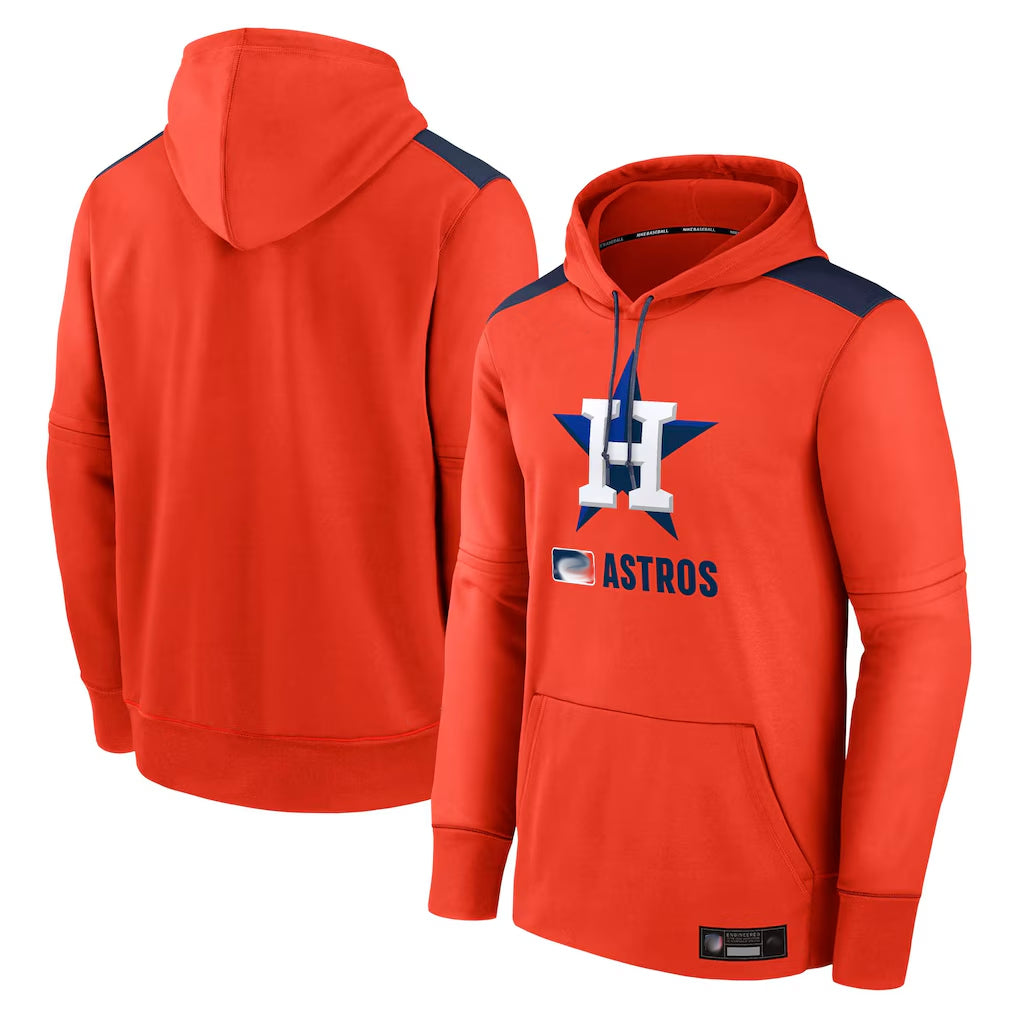 My Store H.Astros Orange Club Fleece Pullover Hoodie Blank Player Stitched Jerseys
