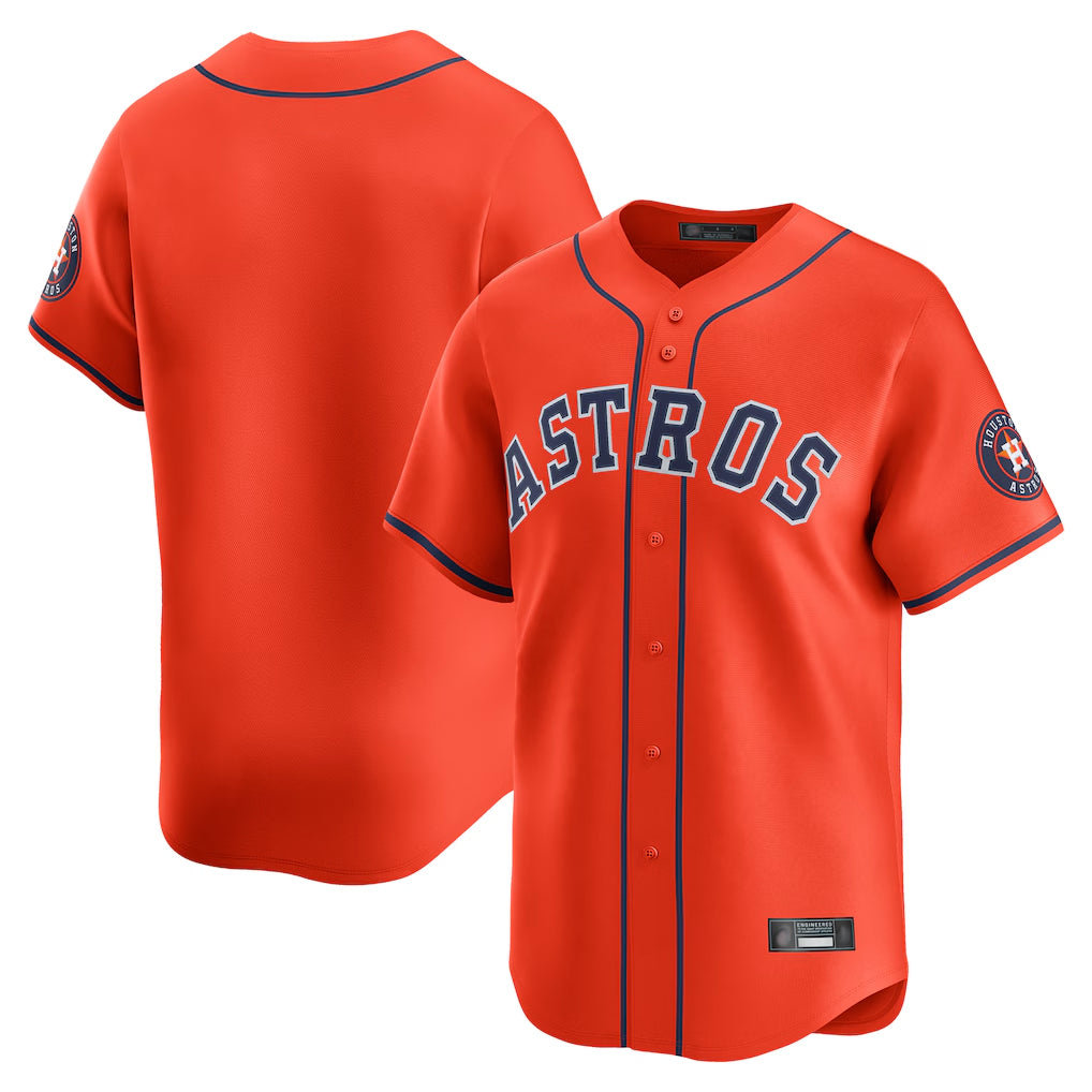 My Store H.Astros Orange Home Limited Blank Player Stitched Jerseys