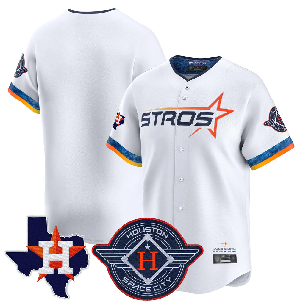 My Store H.Astros White City Connect Texas Patch Vapor Premier Blank Player Limited Home Stitched Jerseys