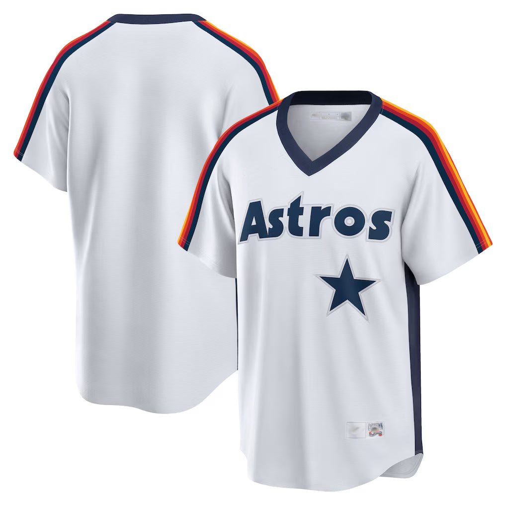 My Store H.Astros White Cooperstown Collection T-shirt Blank Player Stitched Jerseys
