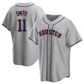 My Store H.Astros #11 Cam Smith Player Gray Home Game Stitched Jerseys