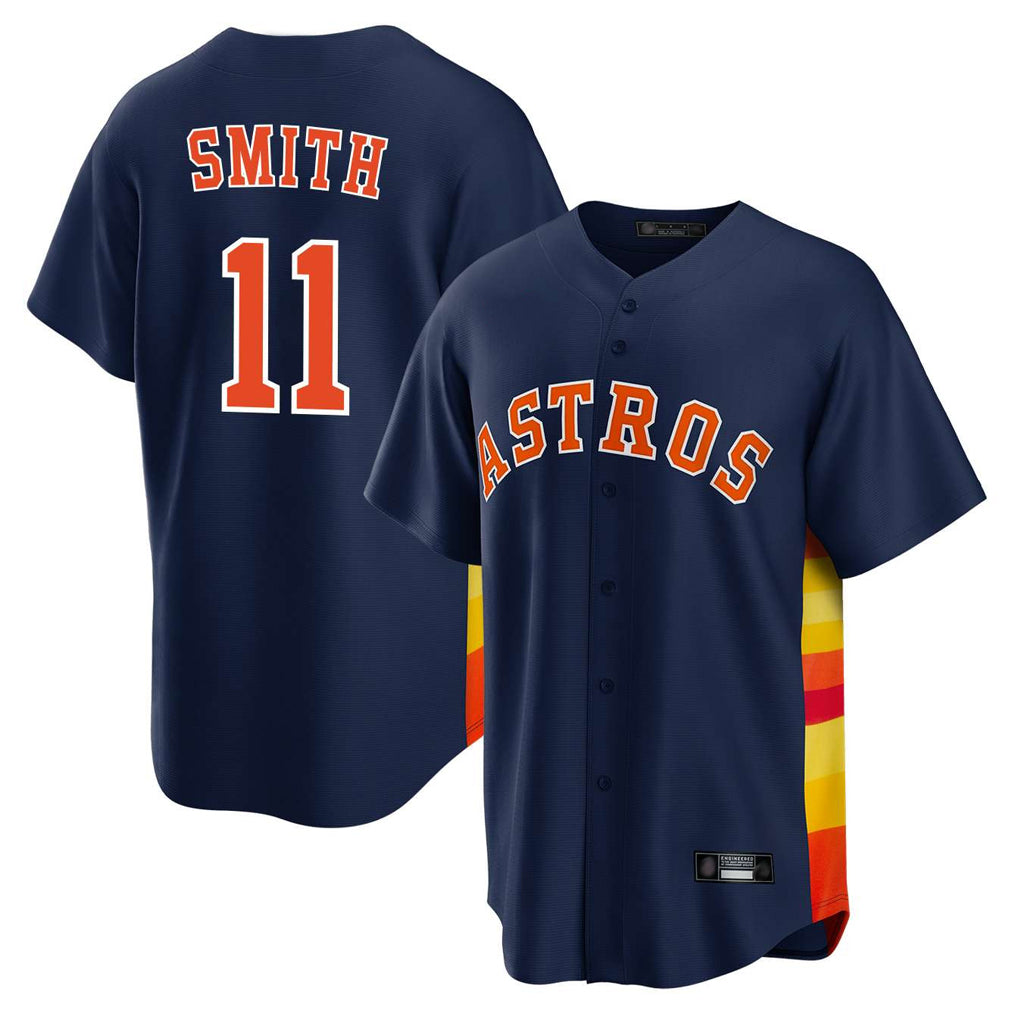 My Store H.Astros #11 Cam Smith Player Navy Home Game Stitched Jerseys