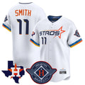 My Store H.Astros #11 Cam Smith Player White City Connect Texas Patch Vapor Premier Limited Home Stitched Jerseys