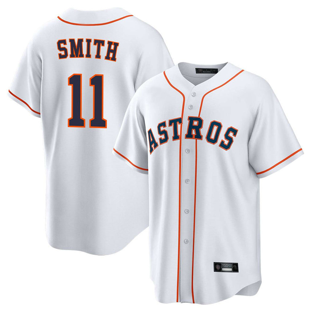 My Store H.Astros #11 Cam Smith Player White Home Game Stitched Jerseys