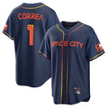 My Store H.Astros #1 Carlos Correa Player Navy City Connect Home Game Stitched Jerseys