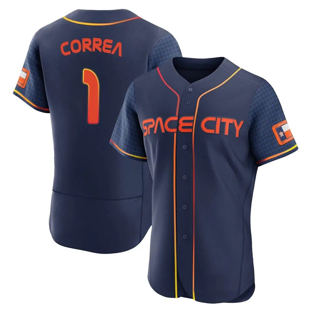 My Store H.Astros #1 Carlos Correa Player Navy City Connect Limited Elite Home Stitched Jerseys